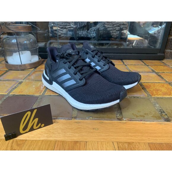 Mens 7 Adidas Ultraboost 20 “Black White” Athletic Running Shoes FY3457 - Picture 3 of 7